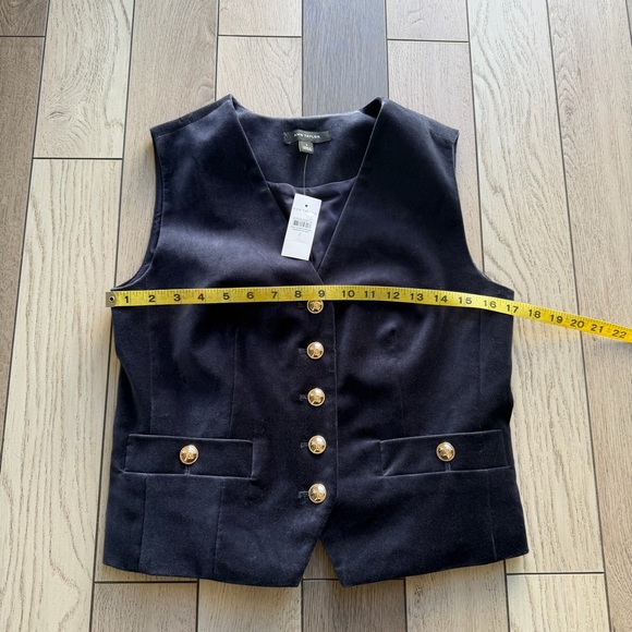Ann Taylor Midnight Velvet Vest - Picture 5 of 7